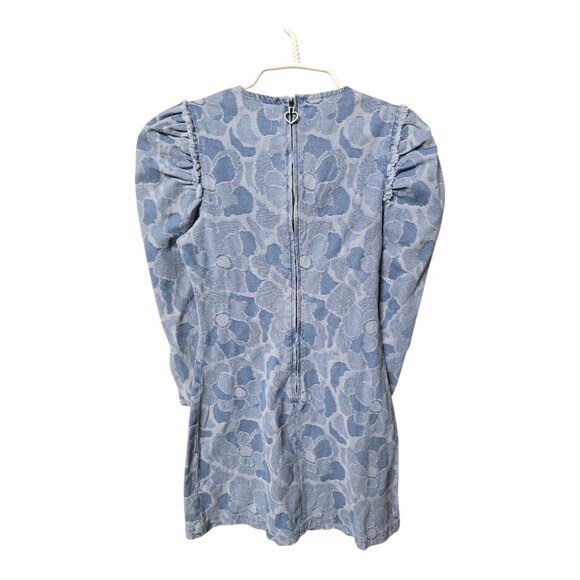 NWT Ladies Kate Spade Abstract Peony Denim Dress - Picture 2 of 3